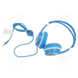 1 pcs x GEMBIRD - MHP-JR-B - Headphones, blue, Jack 3,5mm, headphones, 1.2m, 85dB