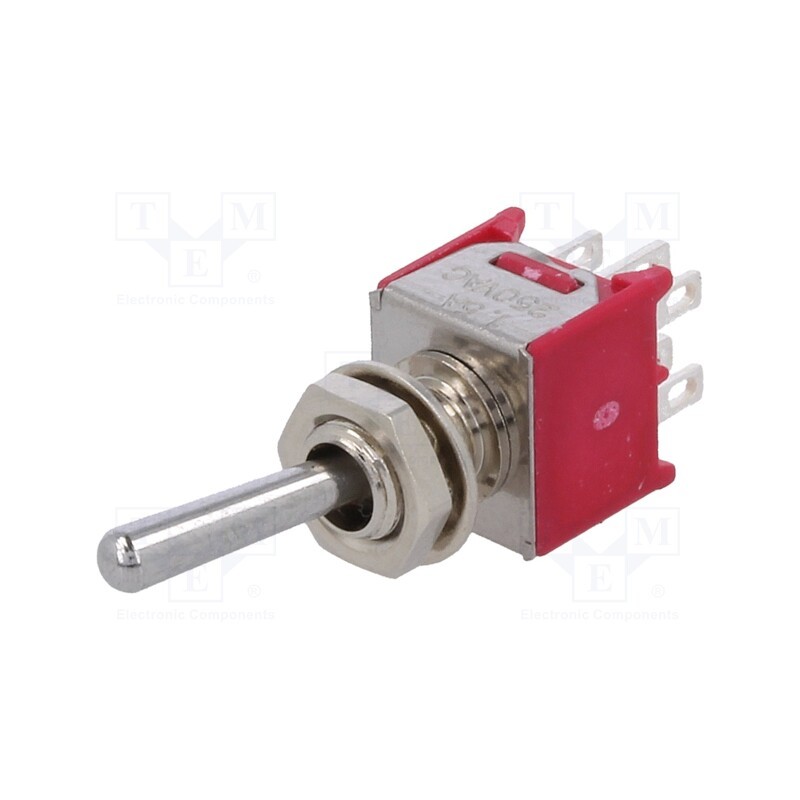 1 pcs x IC SWITCHES - IC2102T1B1M1QE - Switch: toggle, Pos: 2, DPDT, ON-ON, 3A/125VAC, 3A/28VDC, -30÷85°C