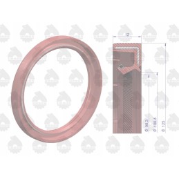 Rear crankshaft seal c 330 100x125x12f