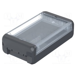 1 pcs x BOPLA - B 140804 PC-V0-G 7024 - Enclosure: multipurpose, X: 80mm, Y: 151mm, Z: 40mm, BOCUBE, graphite