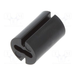 10 pcs x DREMEC - 8GE04V80378 - Spacer sleeve, LED, Øout: 4.8mm, ØLED: 3mm, L: 7mm, black, UL94V-0