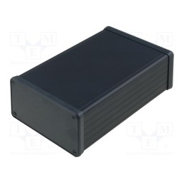 1 pcs x HAMMOND - 1455N1602BK - Enclosure: with panel, 1455, X: 103mm, Y: 160mm, Z: 53mm, aluminium