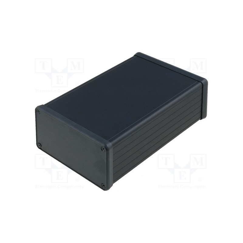 1 pcs x HAMMOND - 1455N1602BK - Enclosure: with panel, 1455, X: 103mm, Y: 160mm, Z: 53mm, aluminium