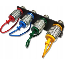 Set of board with 4x M22 euro socket quick connectors