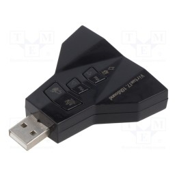 1 pcs x SAVIO - SAVAK-08 - PC extension card: sound, Bluetooth 5.0,stereo 7.1,USB 2.0