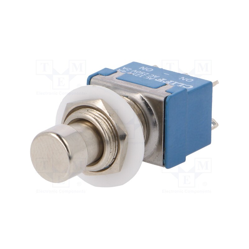 1 pcs x CLIFF - FC71055 - Switch: push-button, Pos: 2, DPDT, 1A/250VAC, OFF-ON, Illumin: none