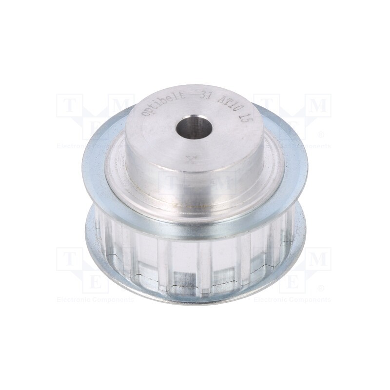 1 pcs x OPTIBELT - 31 AT10 15-200ZA - Belt pulley, AT10, W: 16mm, whell width: 31mm, Ø: 45.9mm, aluminium