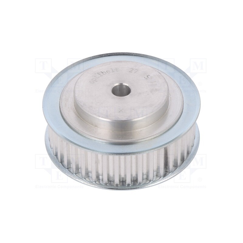 1 pcs x OPTIBELT - 27 T5 40-200ZA - Belt pulley, T5, W: 16mm, whell width: 27mm, Ø: 62.85mm, aluminium