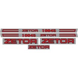 Zetor 10045 laminated stickers, set, sides, roof