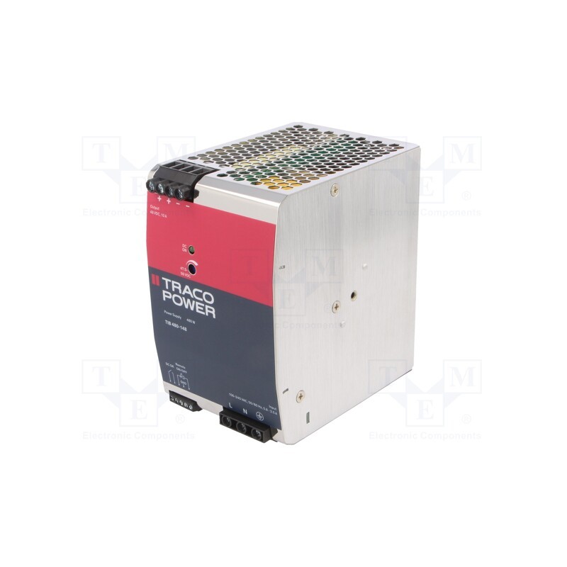 1 pcs x TRACO POWER - TIB 480-148 - Power supply: switched-mode, for DIN rail, 480W, 48VDC, 10A, OUT: 1
