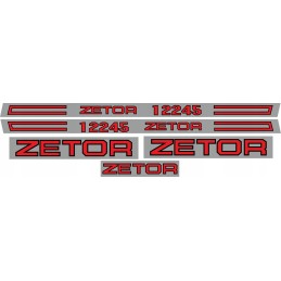 Zetor 12245 laminated stickers, set, sides, roof