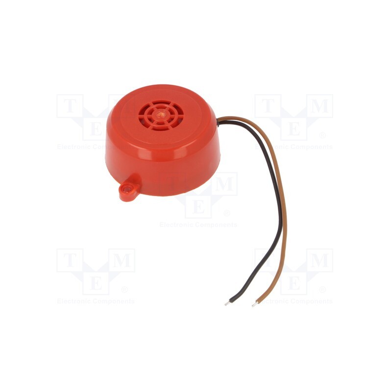 1 pcs x MPM - BCP-A48 - Sound transducer: piezo alarm, Sound level: 90dB, Colour: red