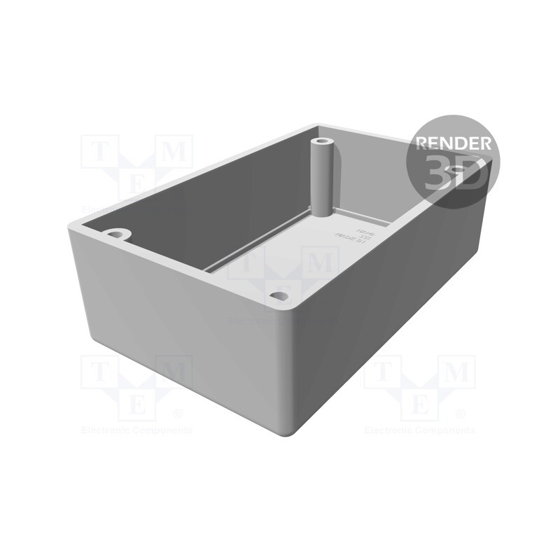 1 pcs x HAMMOND - 1594RFICBK - Enclosure: shielding, X: 66mm, Y: 104mm, Z: 45mm, black, IP54, UL94V-0