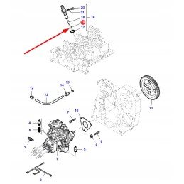 La8094749 fuel injection copper washer