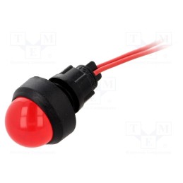 1 pcs x POLAM-ELTA - LR-D20-230AC - Indicator: LED, prominent, red, 230VAC, Ø13mm, IP40, leads 300mm