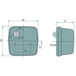 Turn signal lamp 4552ba003014111 hella