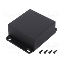 1 pcs x HAMMOND - 1590WYFLBK -AS - Enclosure: multipurpose, X: 92mm, Y: 92mm, Z: 42mm, with fixing lugs