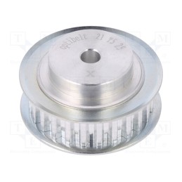 1 pcs x OPTIBELT - 21 T5 25-200ZA - Belt pulley, T5, W: 10mm, whell width: 21mm, Ø: 39mm, aluminium, ZRS
