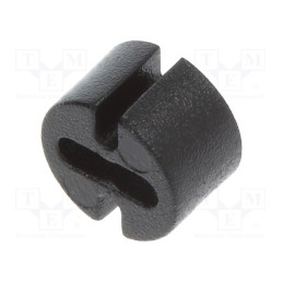 10 pcs x DREMEC - 8GE04V80377 - Spacer sleeve, LED, Øout: 4.8mm, ØLED: 3mm, L: 3mm, black, UL94V-0