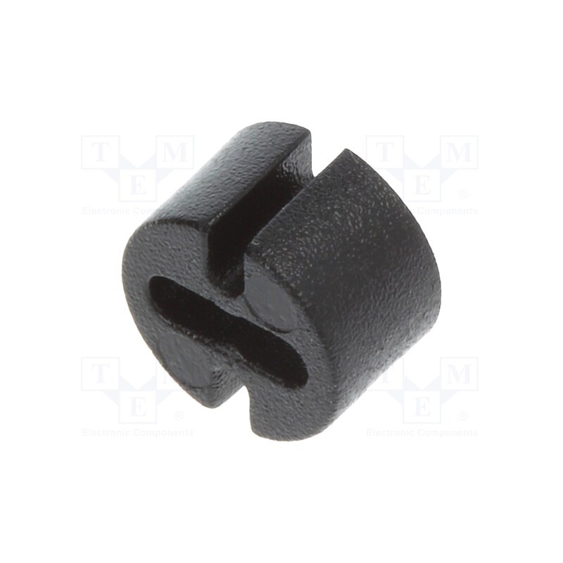 10 pcs x DREMEC - 8GE04V80377 - Spacer sleeve, LED, Øout: 4.8mm, ØLED: 3mm, L: 3mm, black, UL94V-0