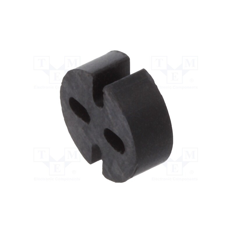 10 pcs x DREMEC - 8GE04V80555 - Spacer sleeve, LED, Øout: 5.1mm, ØLED: 5mm, L: 2mm, black, UL94V-0