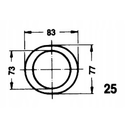 Protective pipe SD25 1000 mm