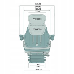 Air-sprung seat case jd jcb