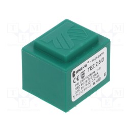 1 pcs x BREVE TUFVASSONS - TEZ2.6/D230/6-6V TA40 - Transformer: encapsulated, 2.6VA, 230VAC, 6V, 6V, 217mA, 217mA, PCB