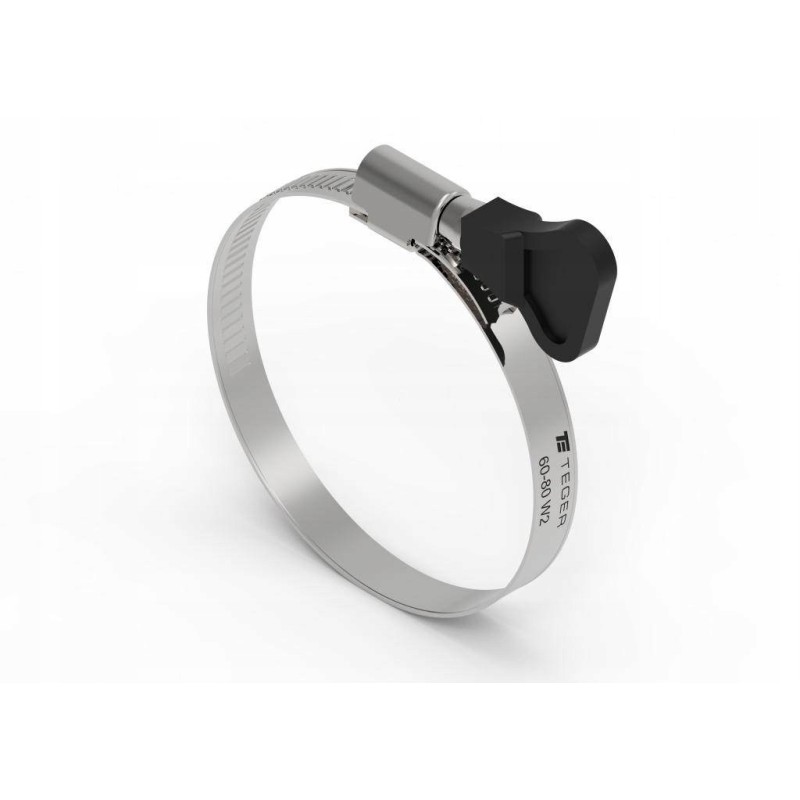 Clamping band with knob 60 80 worm clamp