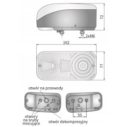 Right front lamp Farmtrac Ursus Wesem LA539822