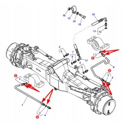 3002070x91 hydraulic reduction of the front axle