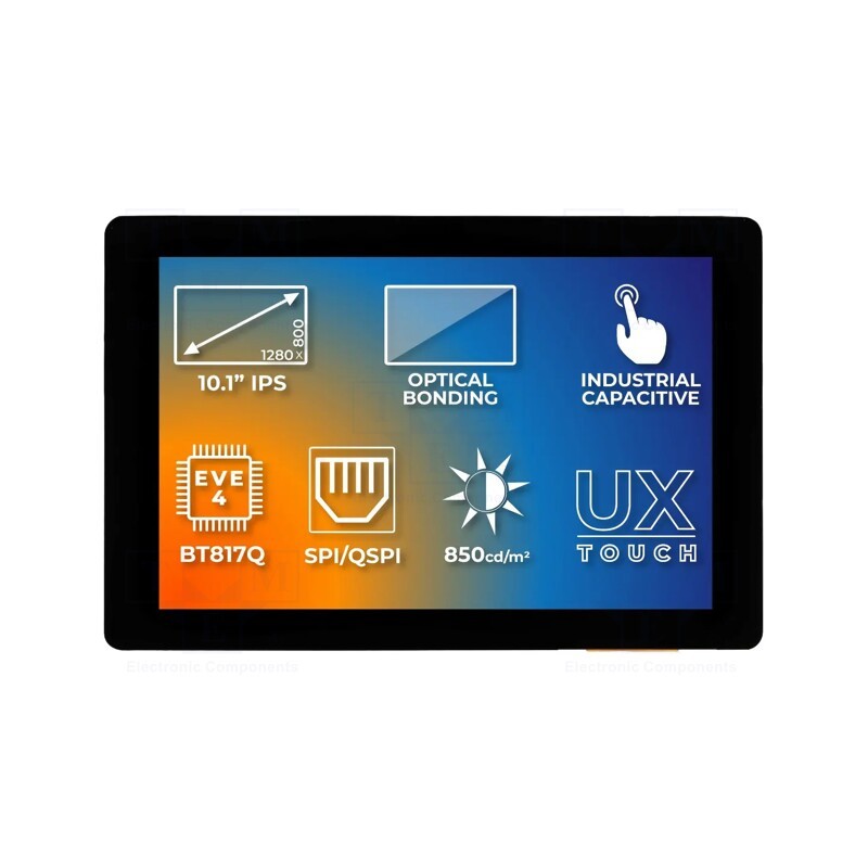 1 pcs x Riverdi - SM-RVT101HVBNWC00-B - Display: TFT, 10.1', 1280x800, Illumin: LED, Dim: 257.96x168.6mm