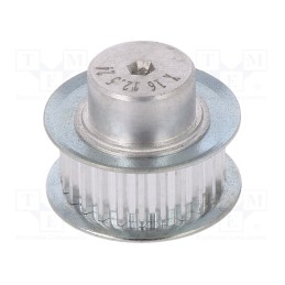 1 pcs x OPTIBELT - 16 T2,5 26-200ZA - Belt pulley, T2.5, W: 4, 6mm, whell width: 16mm, Ø: 20.15mm, metric