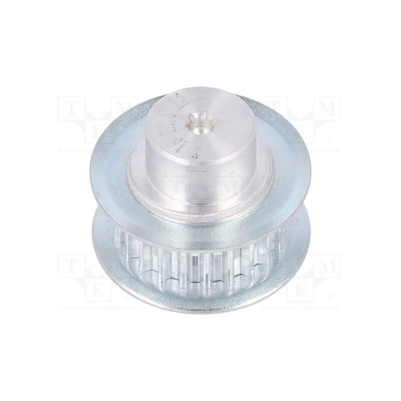 1 pcs x OPTIBELT - 16 T2,5 22-200ZA - Belt pulley, T2.5, W: 4, 6mm, whell width: 16mm, Ø: 17mm, aluminium