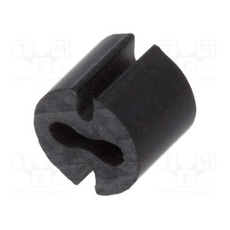 10 pcs x DREMEC - 8GE04V80548 - Spacer sleeve, LED, Øout: 4.8mm, ØLED: 3mm, L: 4mm, black, UL94V-0