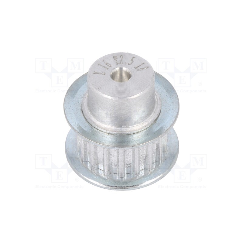 1 pcs x OPTIBELT - 16 T2,5 18-200ZA - Belt pulley, T2.5, W: 4, 6mm, whell width: 16mm, Ø: 13.8mm, aluminium