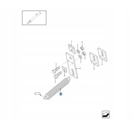 Press flap spring new holland br 84100240 cnh