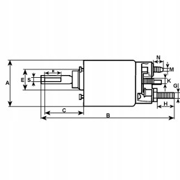 Starter solenoid 16 907 772 for agricultural purposes