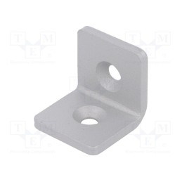 1 pcs x ELESA+GANTER - GN 967-30-30-L-1-SR - Angle bracket, for profiles, W: 30mm, H: 30mm, L: 30mm, steel, silver