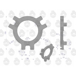 C328 clutch release ring, original Ursus