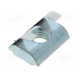 1 pcs x FATH - 096316F - Nut, for profiles, Width of the groove: 8mm, with spring leaf