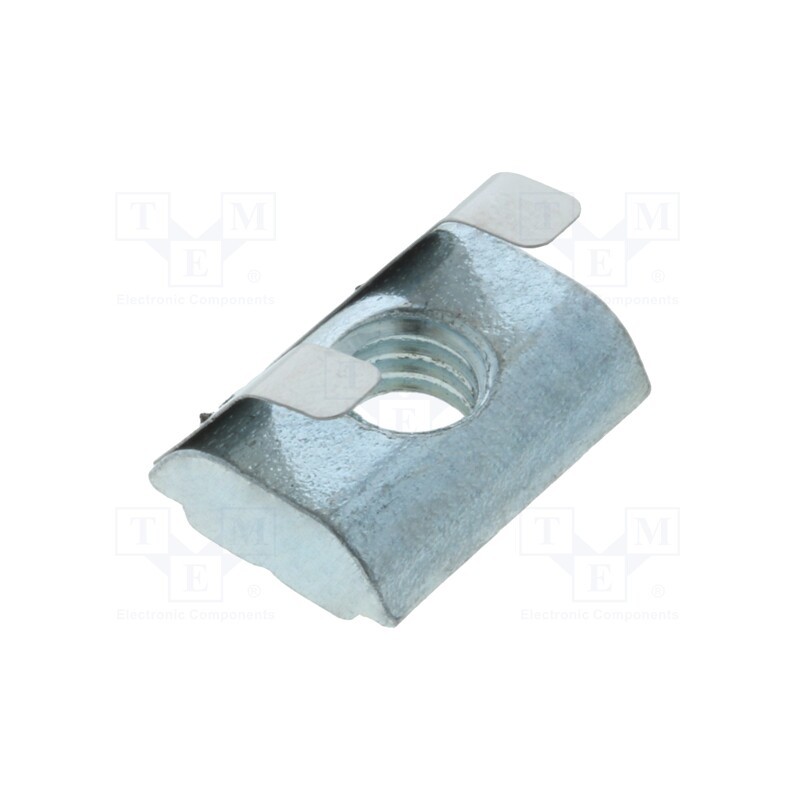 1 pcs x FATH - 096316F - Nut, for profiles, Width of the groove: 8mm, with spring leaf
