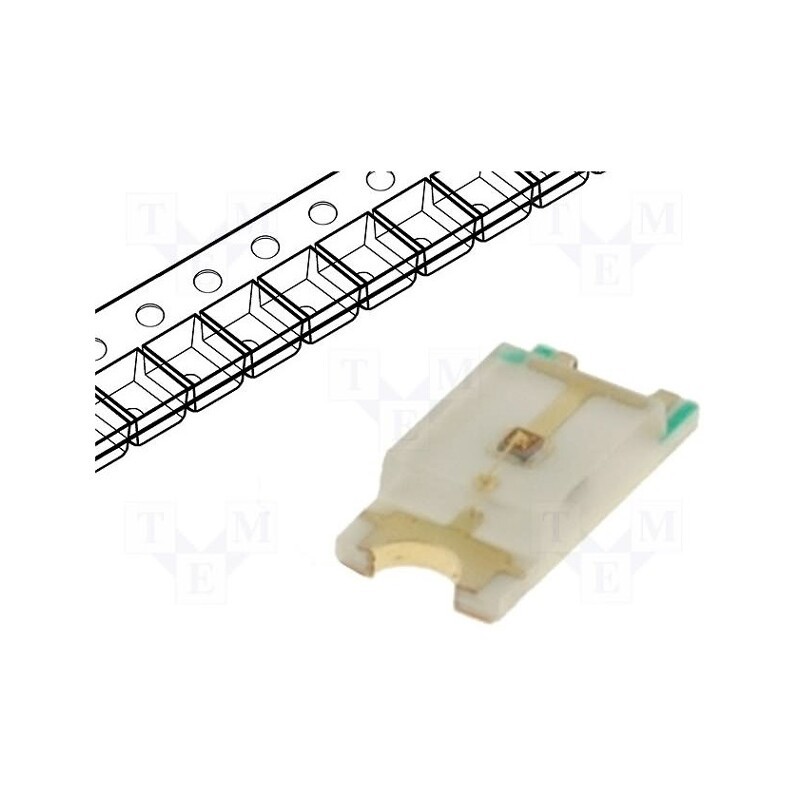 5 pcs x OPTOFLASH - OF-SMD3216R - LED, SMD, 1206, red, 290÷500mcd, 3.2x1.6x0.68mm, 120°, 1.8÷2.4V