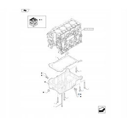 Oil drain screw new holland case 4894139 cnh