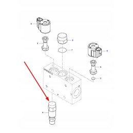 7104360m1 hydraulic block drain valve