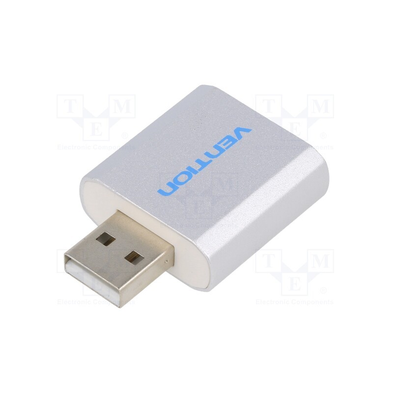 1 pcs x VENTION - VAB-S13 - PC extension card: sound, USB 2.0, silver