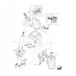 Reverse lever new holland lm 87755830 cnh