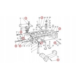Set of head screws mf3 235 255 ursus 2812 3512