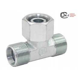 Hydraulic tee connector m16x1 5 8s with nut