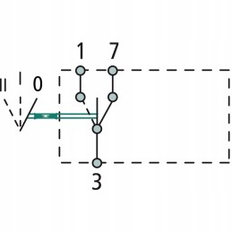 Tilting switch 12mm 50700030 granite